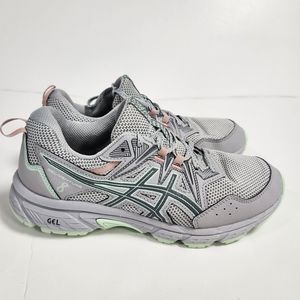 ASICS gel-venture 8 walking shoes Womens size 9 in silver and gray